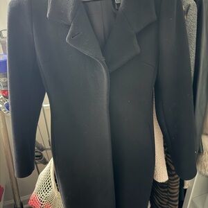 Reiss Elegant Black Trench Coat